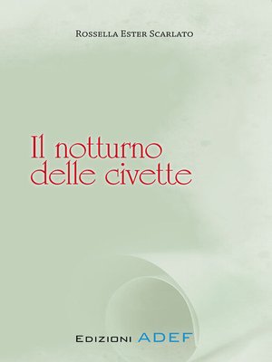 cover image of Il notturno delle civette